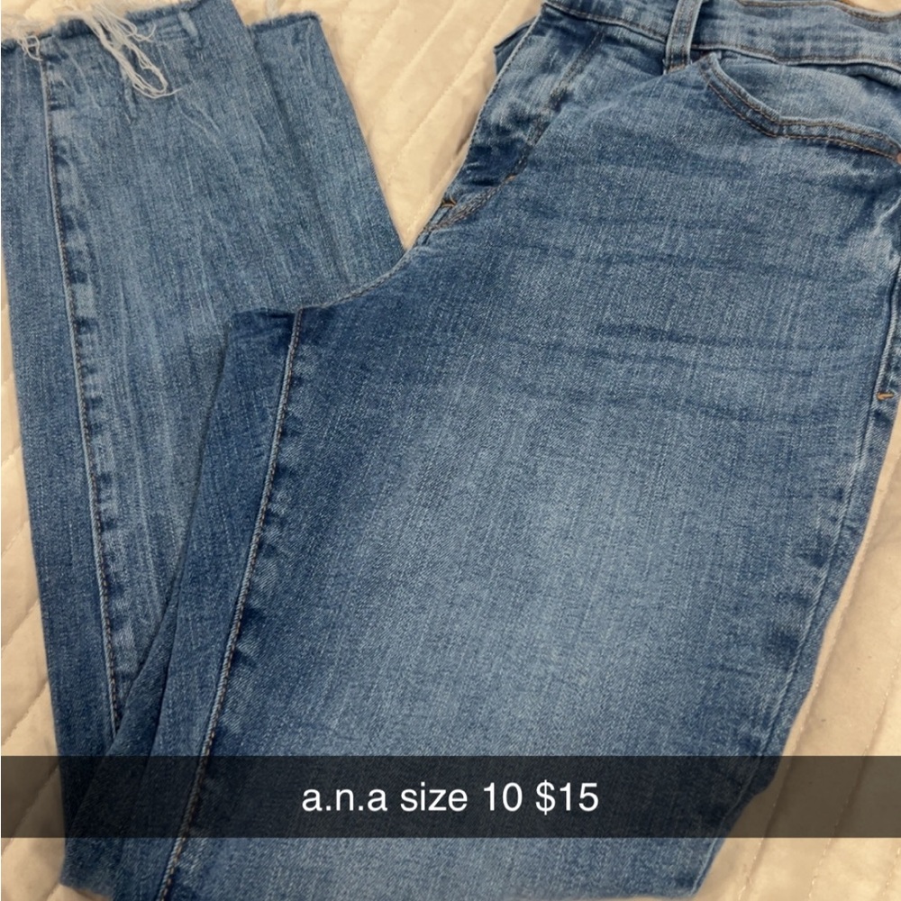 a.n.a Blue Ankle & Cropped Jeans